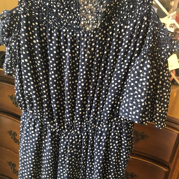 Navy polka dotted Zara jumpsuit. Great condition! - Picture 2 of 5